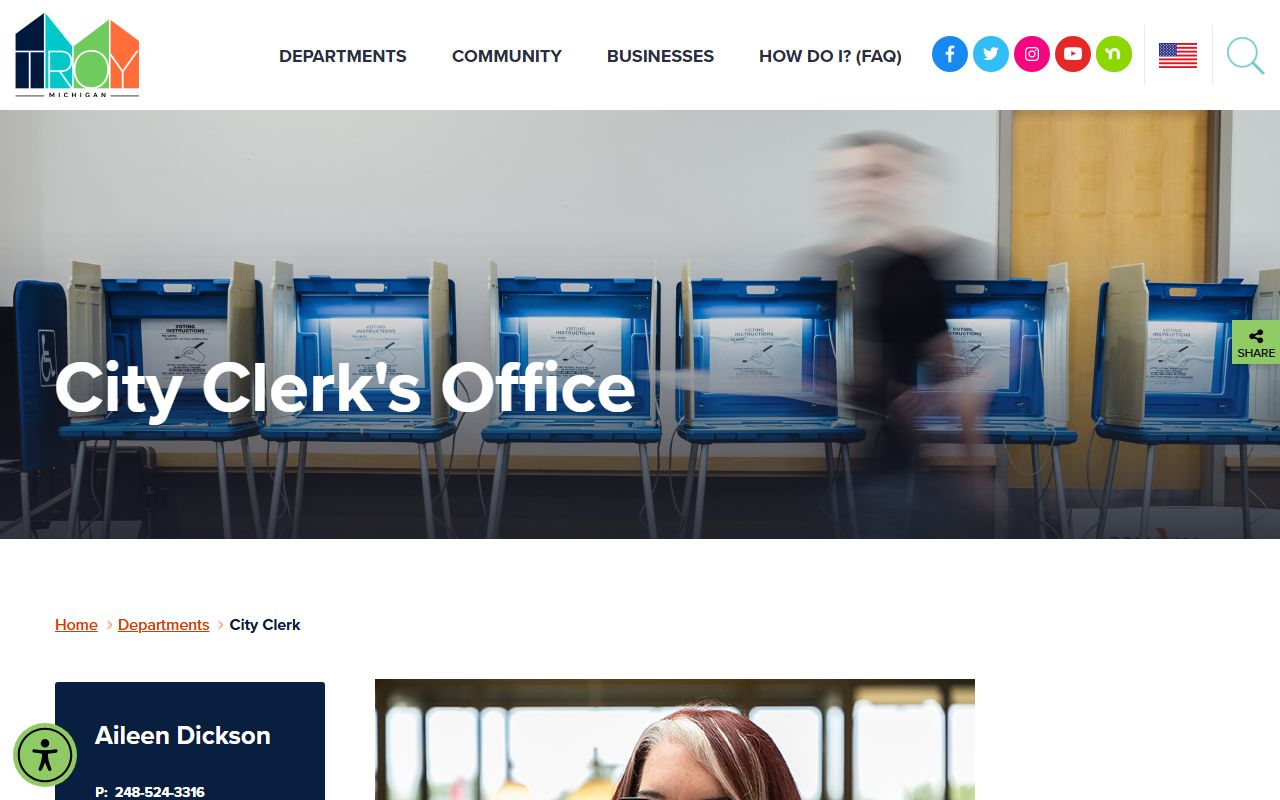 Troy public records - Troy city clerk page