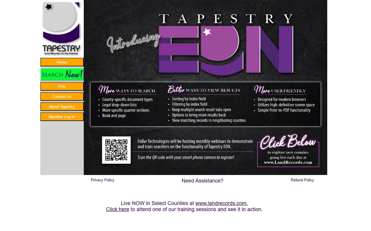 Alcona County public records Tapestry land records portal