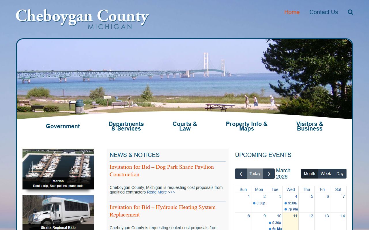 Cheboygan County public records official government website