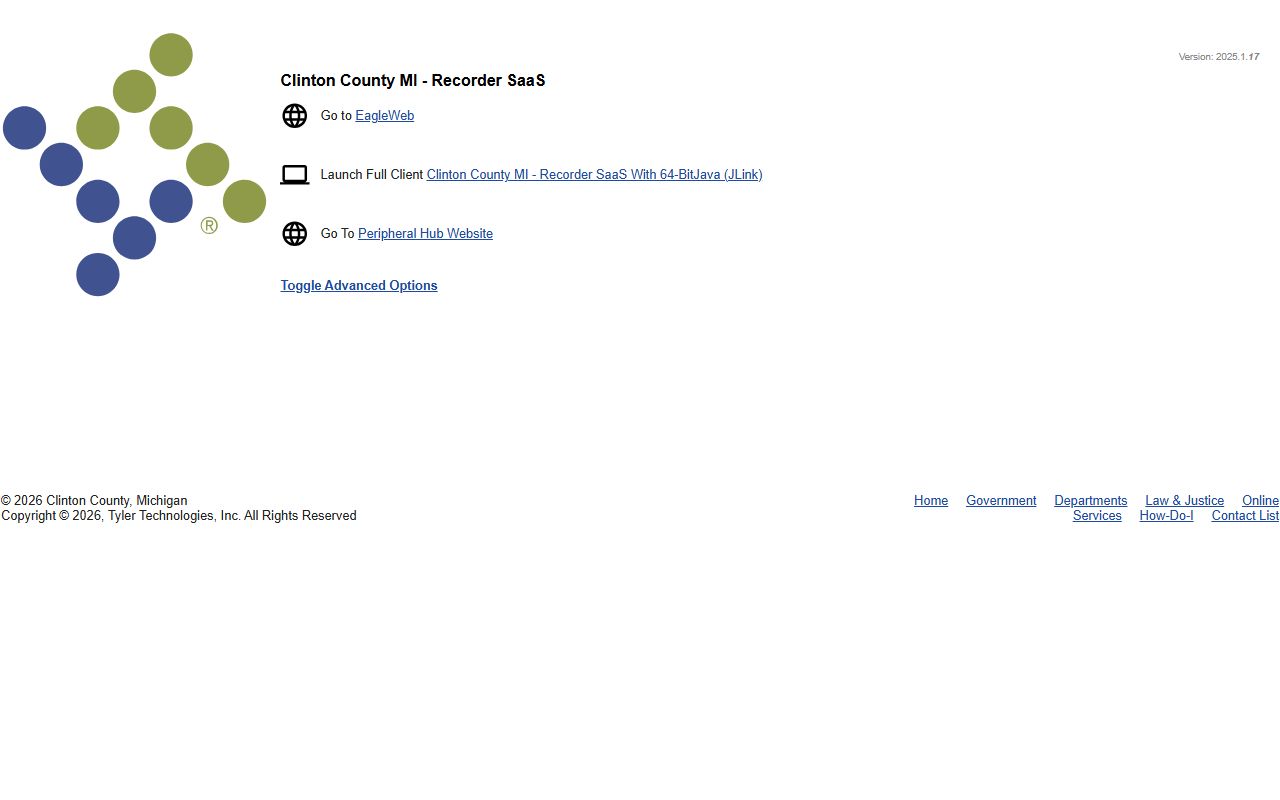 Clinton County online land records system for property public records searches