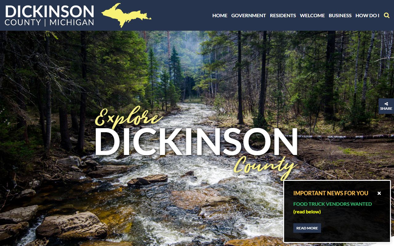 Dickinson County public records - county website