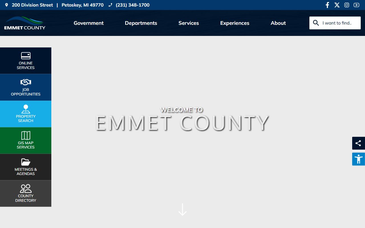 Emmet County public records - county website