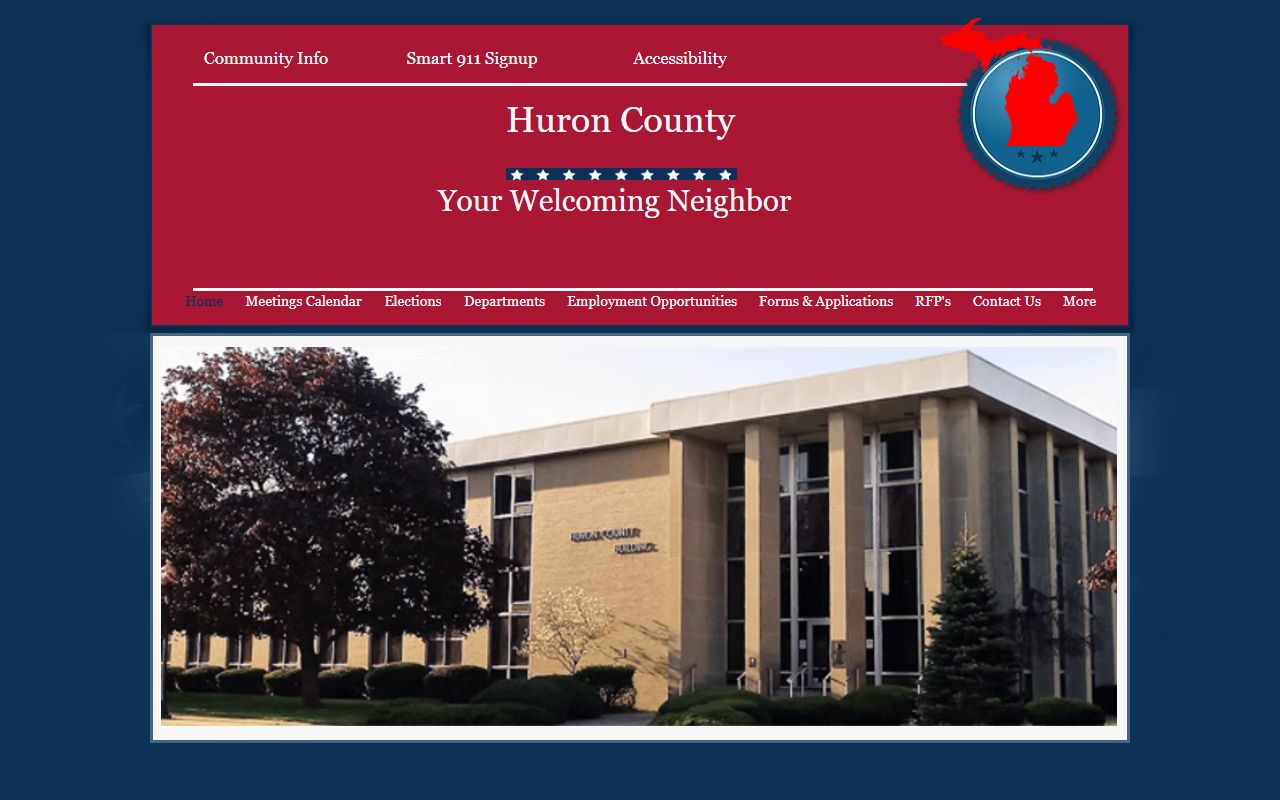 Huron County Michigan public records county website