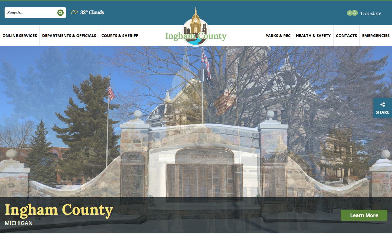 Ingham County Michigan public records official county website