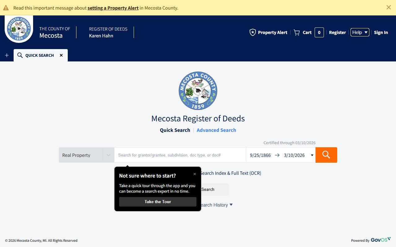 Mecosta County public records search portal