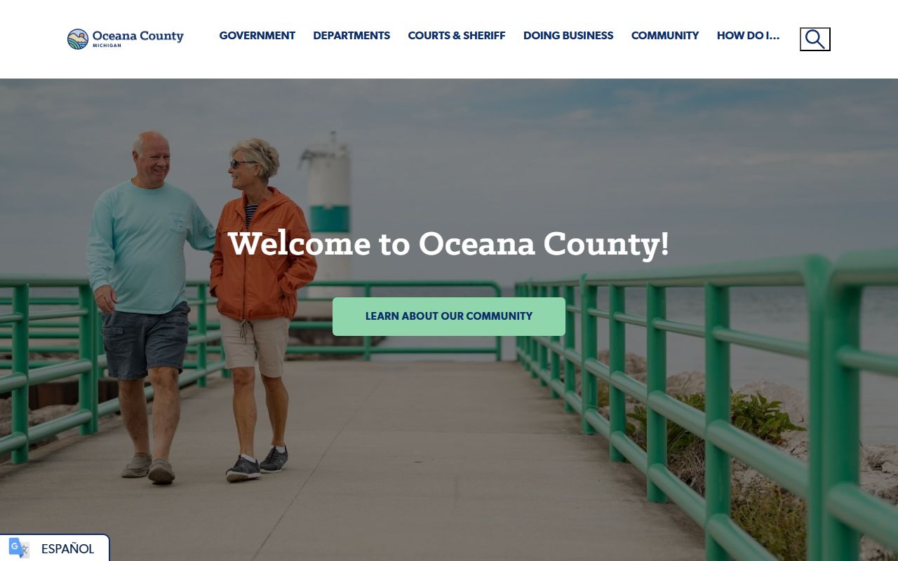 Oceana County government website public records
