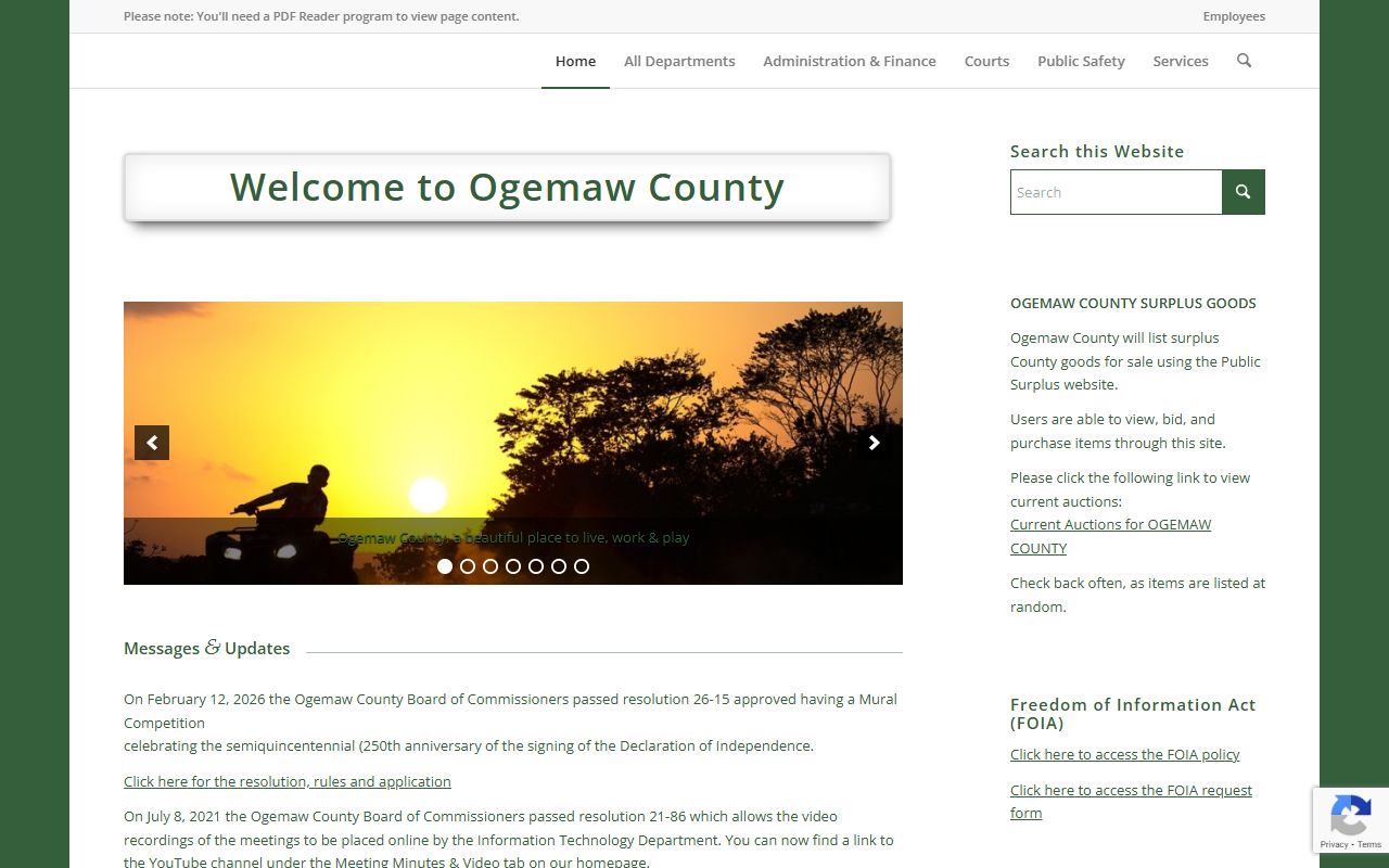 Ogemaw County public records government portal